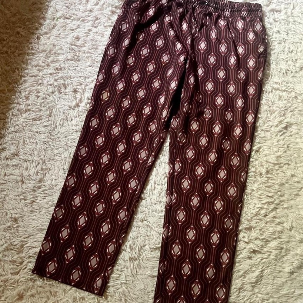 Retro Funky Statement Groovy‎ Printed Vintage Inspired Joggers Mens XL Eccentric